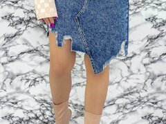 Fusta Dama J1123 Albastru Doval